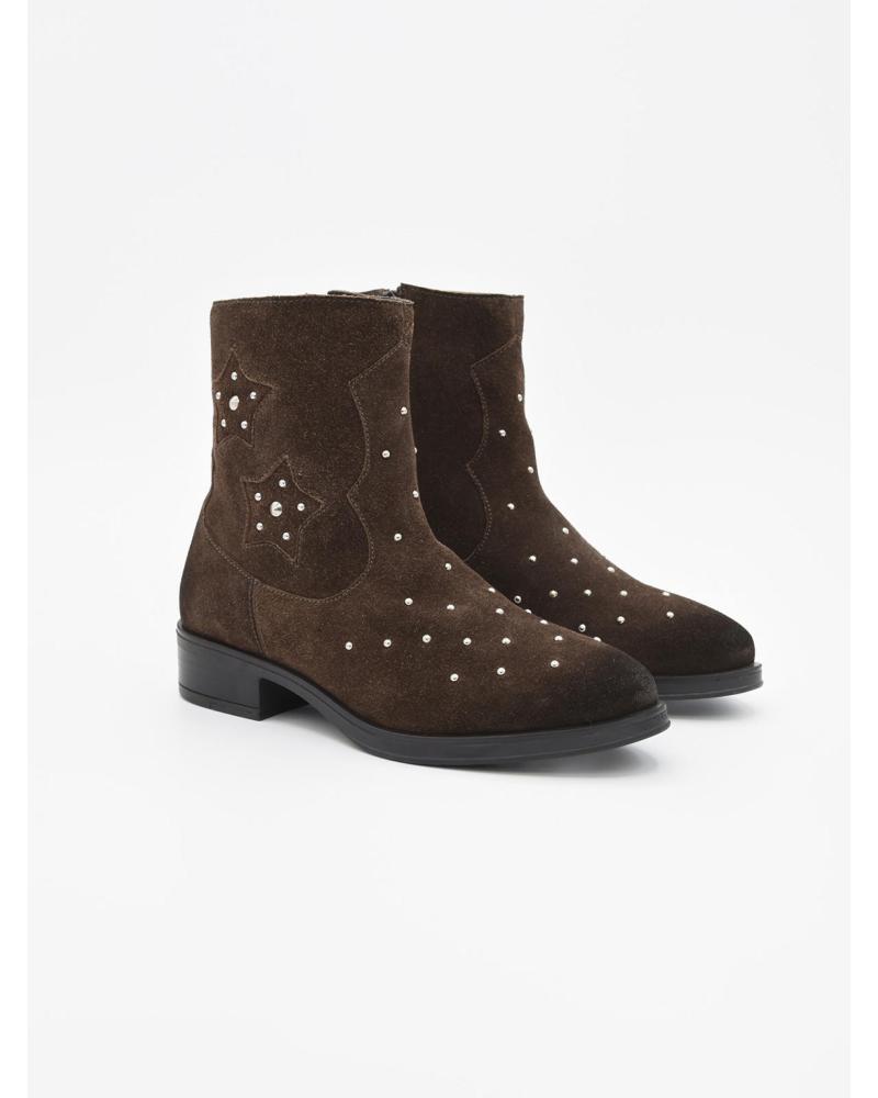 BOTAS PURAPIEL BRO9 HOMBRE ANTE MARRÓN TACHUELAS BROWN