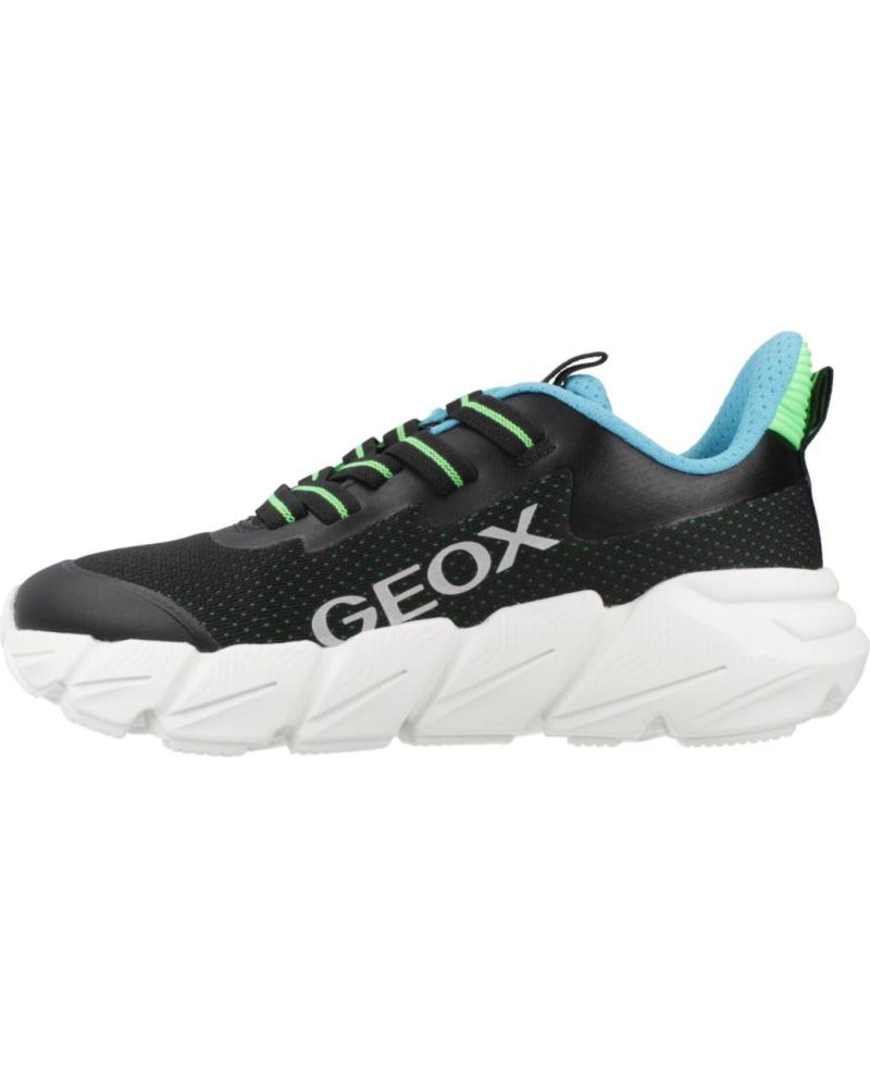 GEOX ZAPATILLAS J FLEXYPER FAST BOY NIÑO MODELO C9997 NEGRO C9997