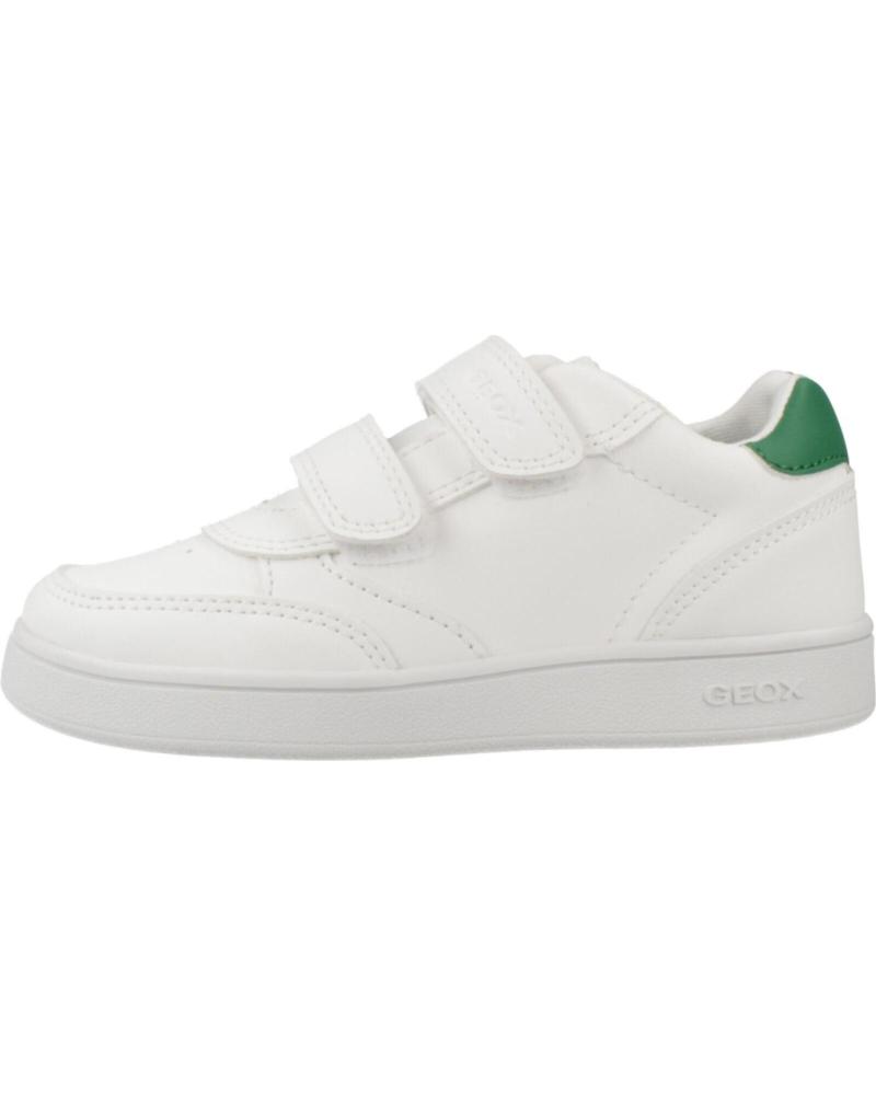 GEOX ZAPATILLAS ECLIPSER BOY C0547 BLANCO VERDE VELCRO NIÑO BLANCO