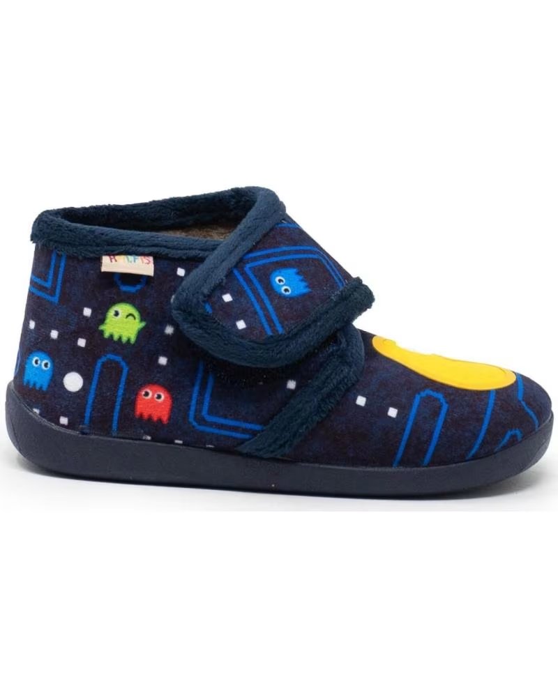 Botita Infantil Ralfis Velcro Pac Man Marino Ref 1108588 Azul
