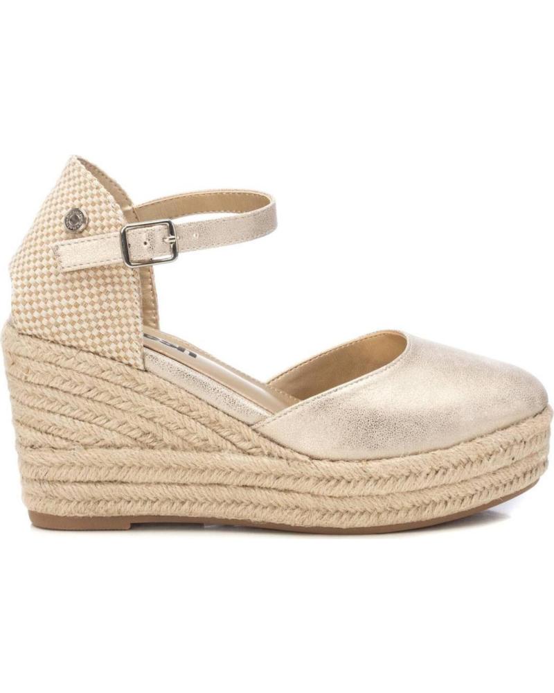REFRESH SANDALIAS DE CUÑA PLATAFORMA MUJER MODELO 172782 ORO-PLATINO ORO