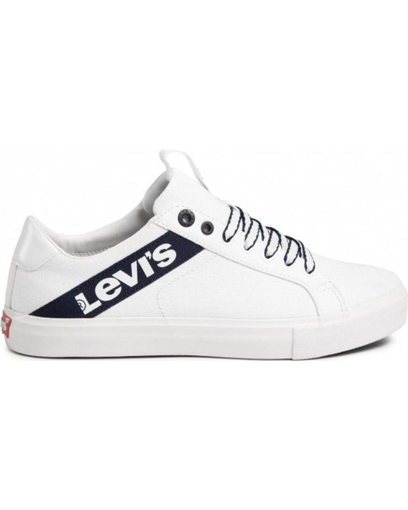 ZAPATILLAS LEVIS WOODWARD L LONA HOMBRE BLANCO BLANCO