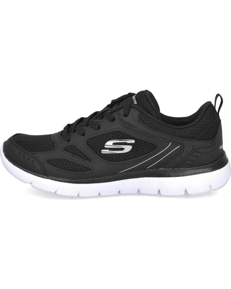 ZAPATILLAS SKECHERS 12982 SUMMITS - SUITED MUJER NEGROBLANCO