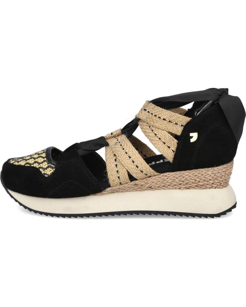 GIOSEPPO KIDIKA ZAPATILLAS CON CUÑA Y CIERRE DE CINTAS NEGRO