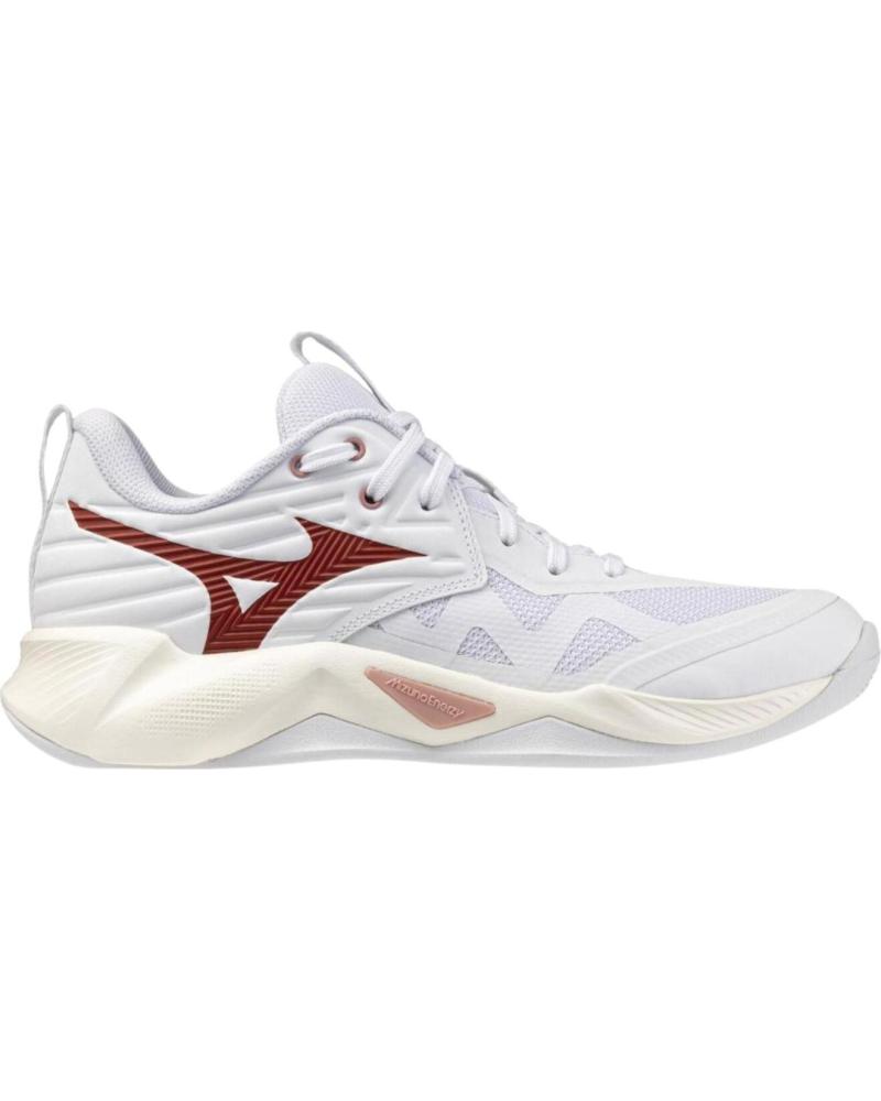 MIZUNO ZAPATILLAS MIZUNO WAVE MOMENTUM PRO BLANCAS ROJAS - RENDIMIENTO Y ESTILO BLANCO-ROJO