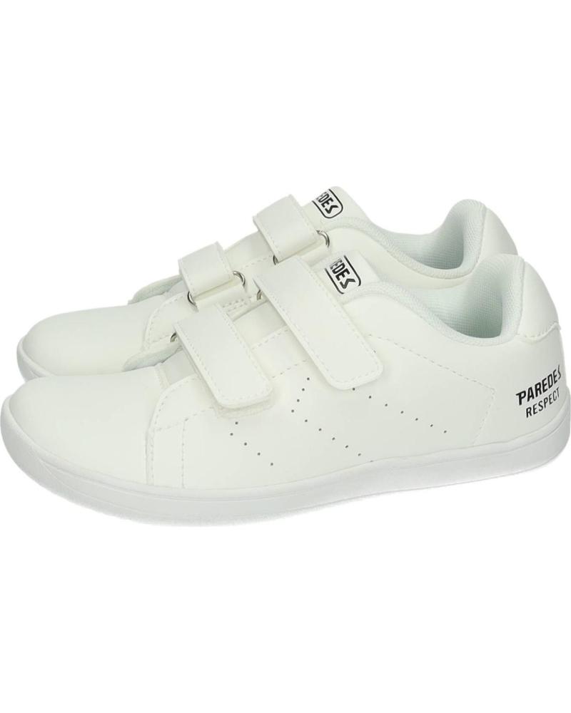 ZAPATILLAS CASUAL NIÑA PAREDES DC26710 VELCRO BLANCO BLANCO