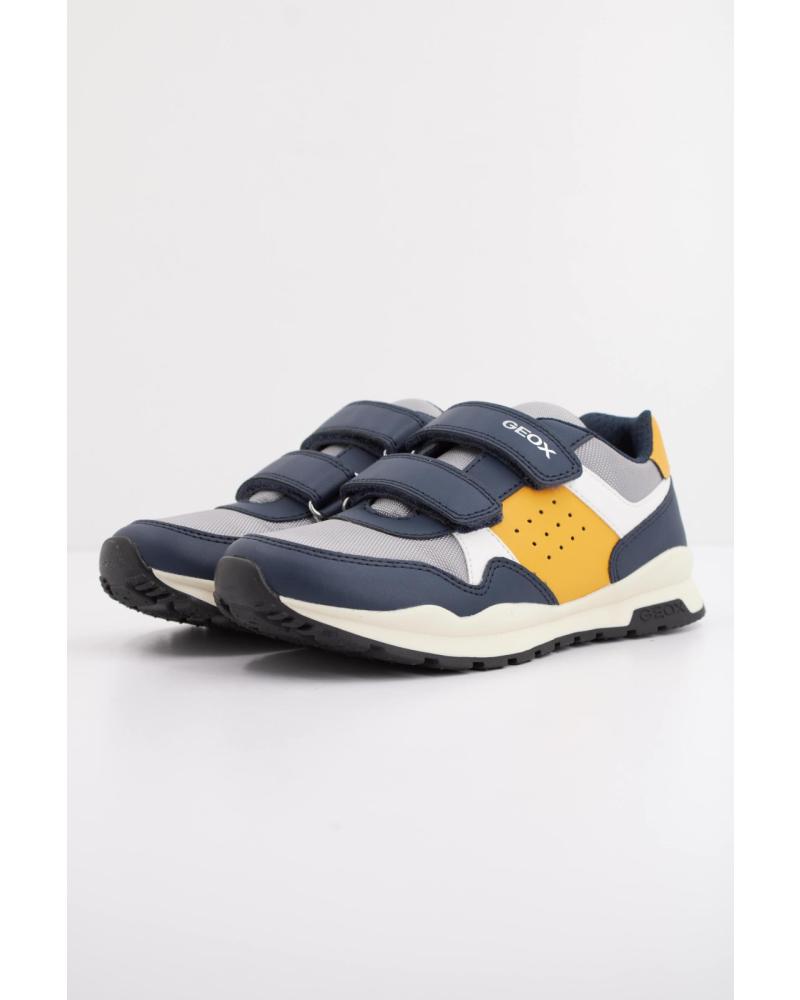 ZAPATILLAS GEOX J PAVEL NIÑO VELCRO AZUL C0916 C0916