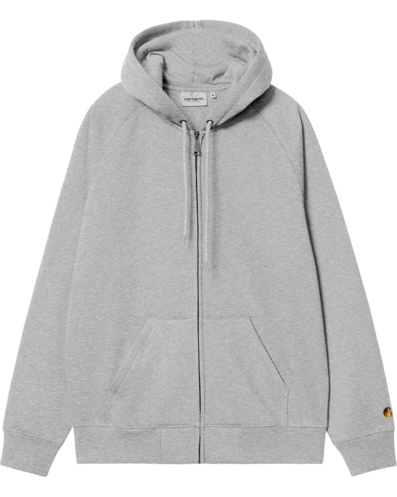 SUDADERA CARHARTT CON CREMALLERA GRIS GRIS