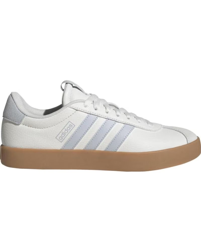 Zapatillas Adidas Vl Court 30 Mujer Blanco Lila Beig