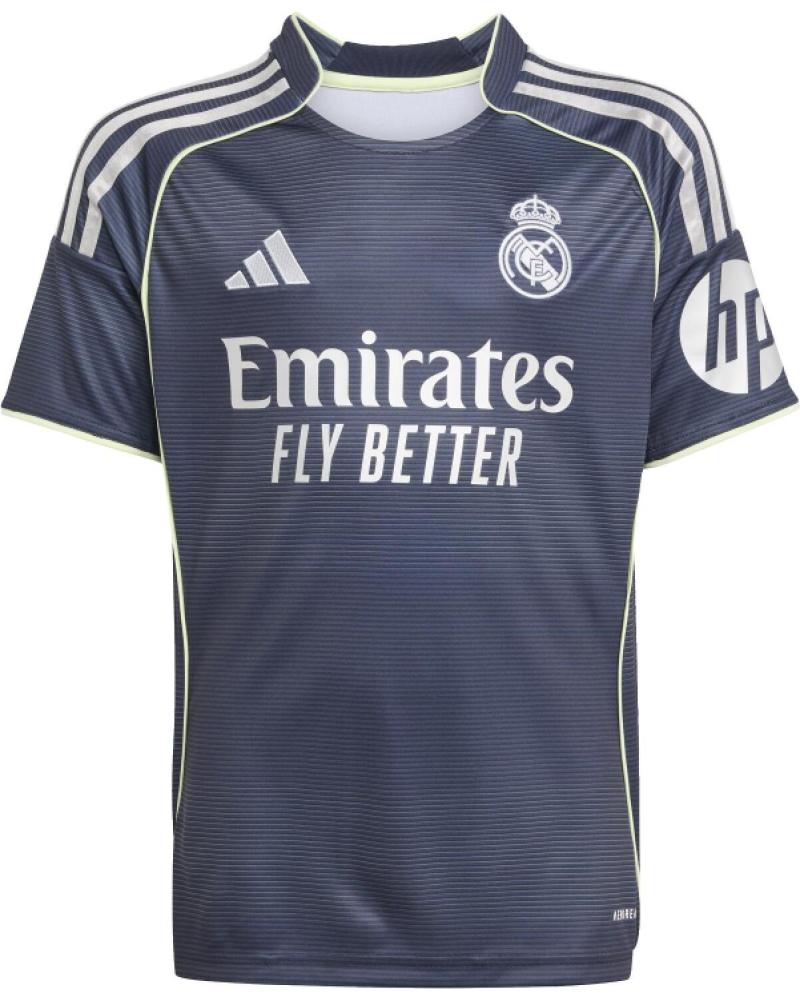 CAMISETA ADIDAS REAL MADRID SEGUNDA EQUIPACIÓN JUNIOR 2025-26 GRIS