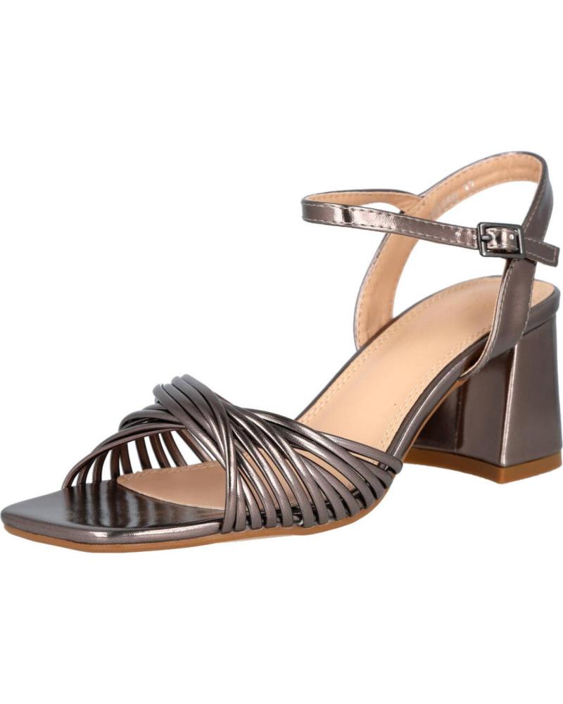 SANDALIAS DE TACÓN BUBBLE BOBBLE M2650 MUJER PLOMO PLOMO