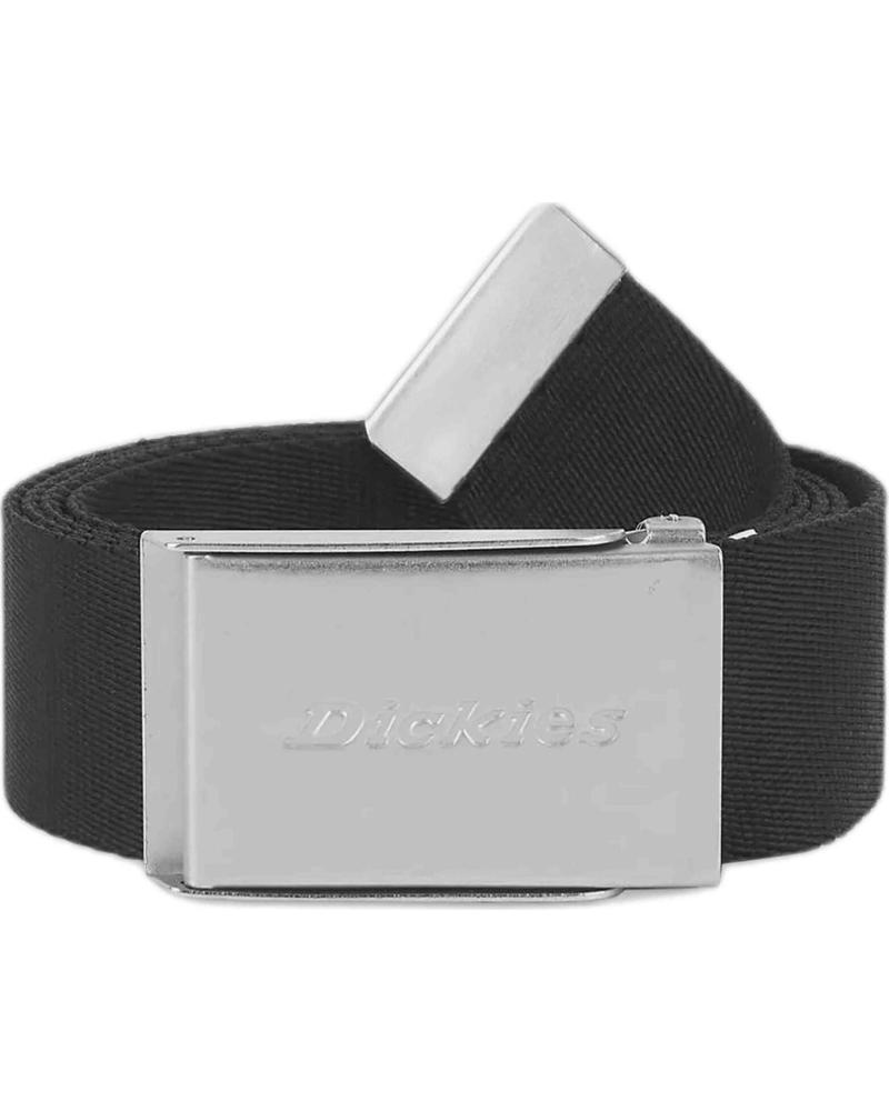 CINTURÓN DICKIES BROOKSTON UNISEX HEBILLA METÁLICA NEGRO