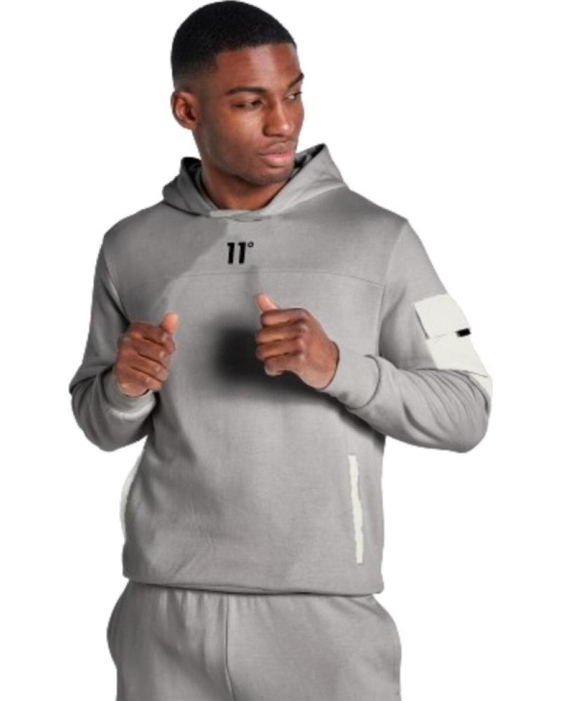 SUDADERA CON CAPUCHA 11 DEGREES WOVEN POCKET 11D3308 232 HOMBRE MULTICOLOR