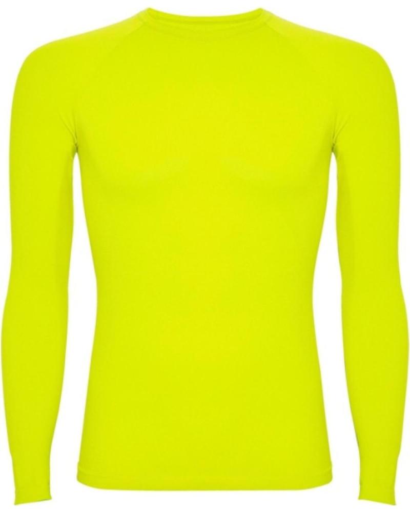 CAMISETA TÉRMICA ROLY PRIME MANGA LARGA HOMBRE LIMA FLUOR MULTICOLOR