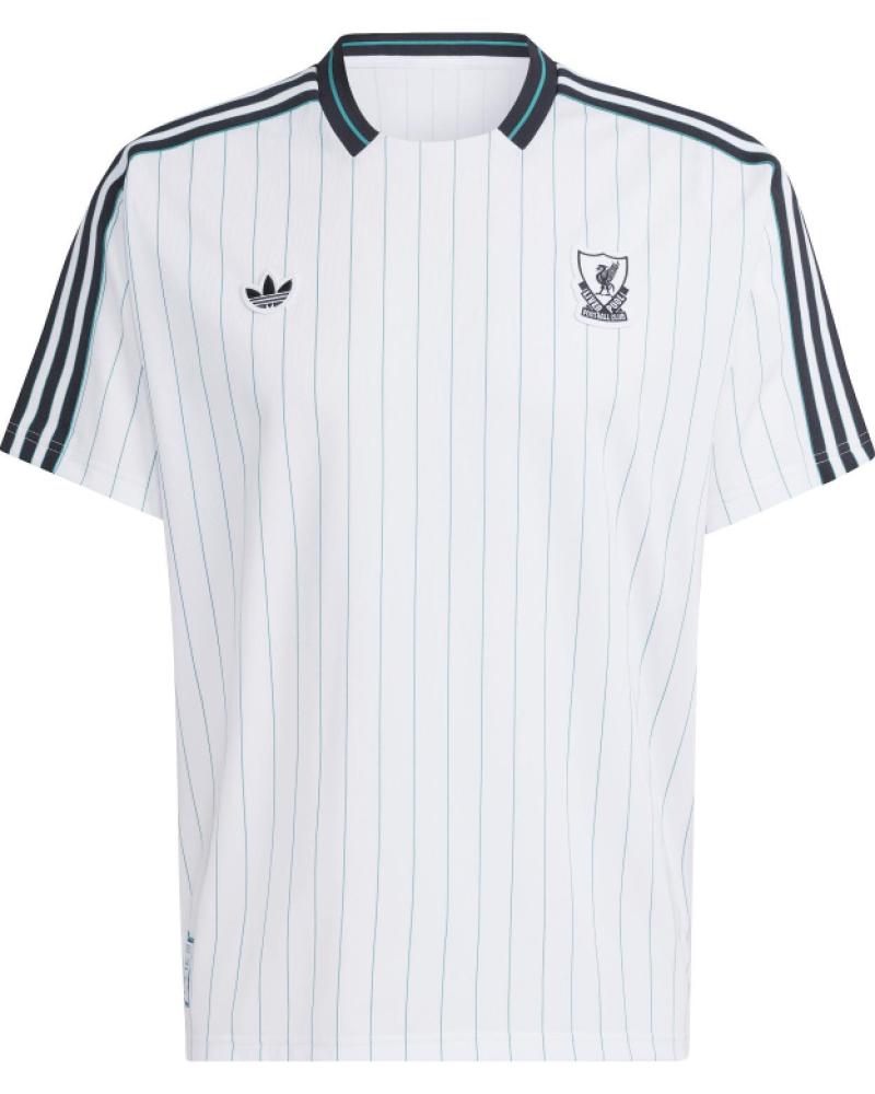 CAMISETA ADIDAS LIVERPOOL FC ICON JERSEY TEE BLANCA RAYAS MULTICOLOR