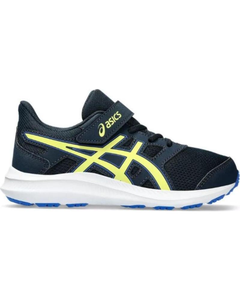 ASICS ZAPATILLAS ASICS JOLT 4 PS PARA NIÑOS - AZUL MARINO Y AMARILLO NEÓN MULTICOLOR