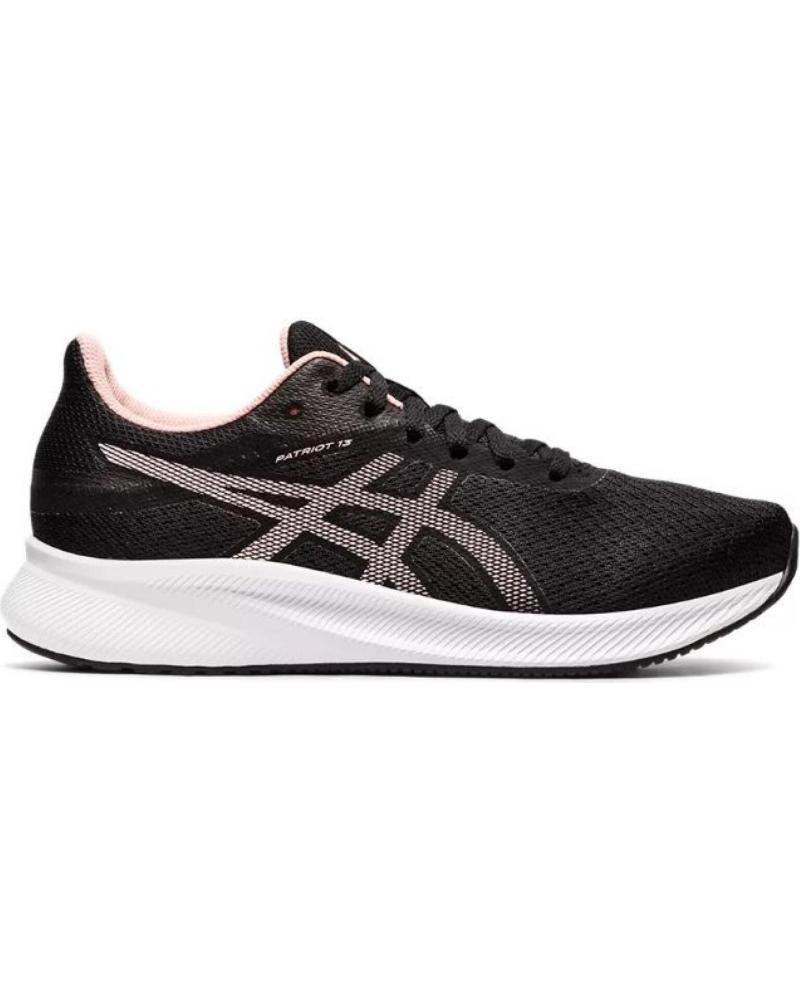 ASICS ZAPATILLAS ASICS PATRIOT 13 - NEGRO/GRIS/ROSA MULTICOLOR