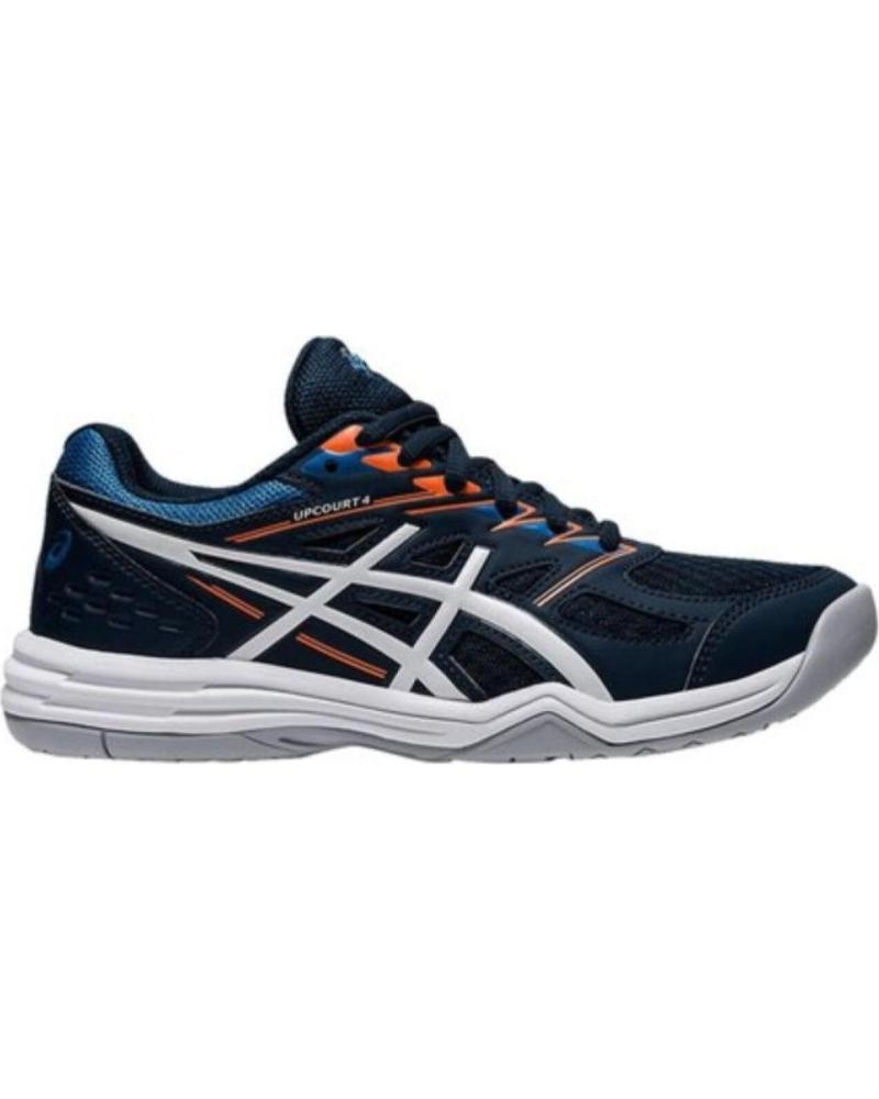 ZAPATILLAS DEPORTIVAS ASICS UPCOURT 4 GS 1074A027 AZUL MARINO NARANJA BLANCO MULTICOLOR