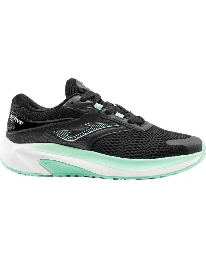 Zapatilla Running Joma Active Mujer Negra y Verde Agua Varios Colores