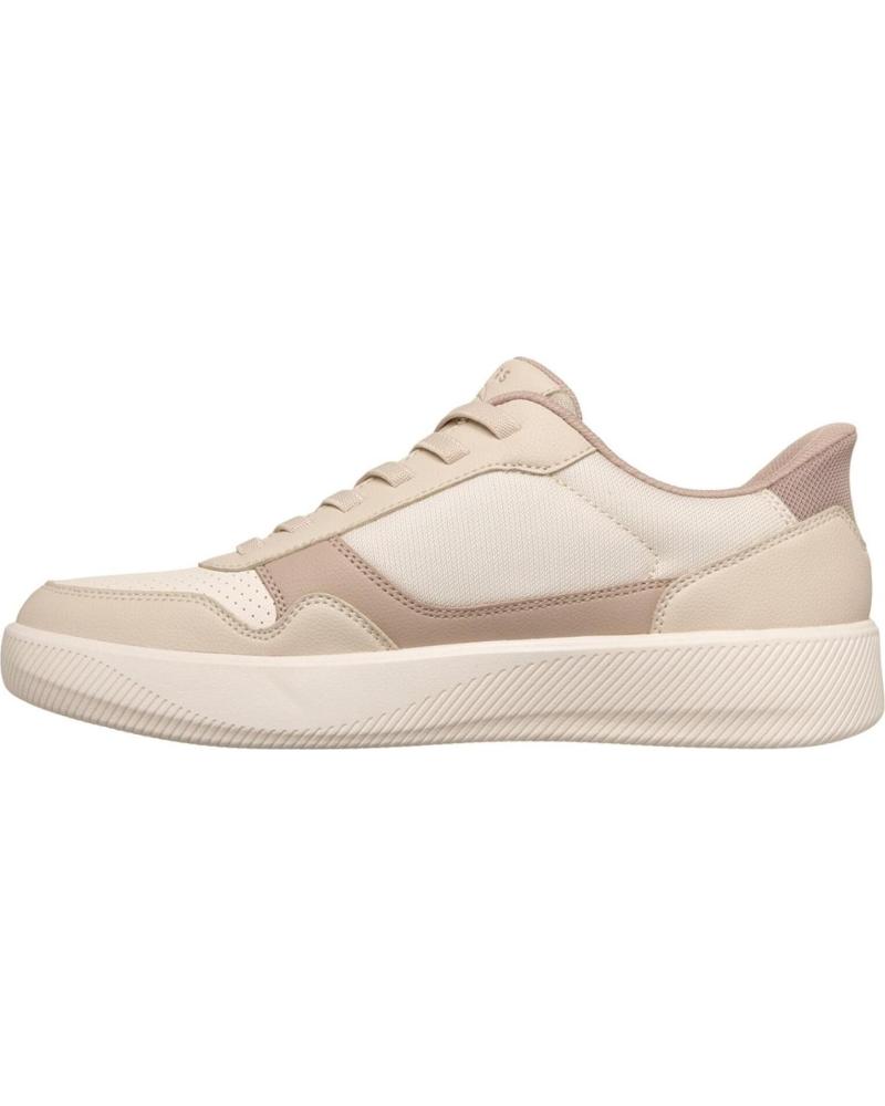 SKECHERS SLIP-INS ARCH-FIT COURT BREAK ZAPATILLAS CASUAL HOMBRE BEIGE BEIG