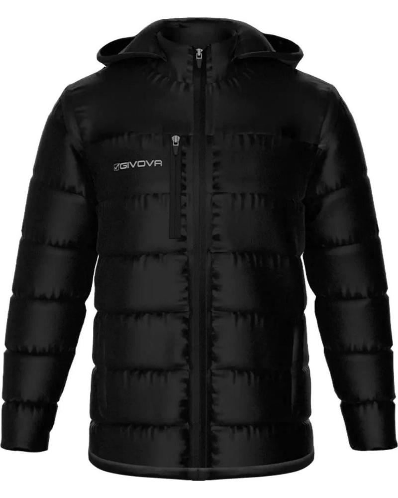 GIVOVA CHAQUETA PLUMÍFERA PRIME NEGRA NEGRO BLACK METALLIC SILVER WHITE 001