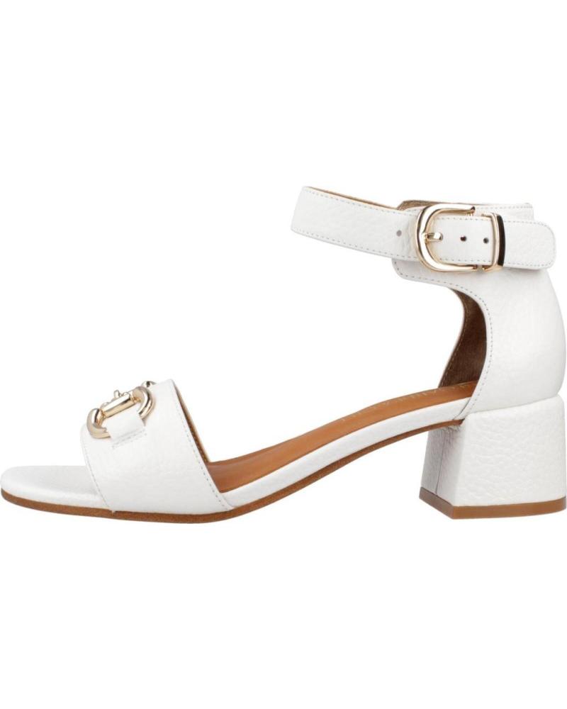 SANDALIAS DE TACÓN REGARDE LE CIEL YEREMI23 CON DETALLE METÁLICO WHITE