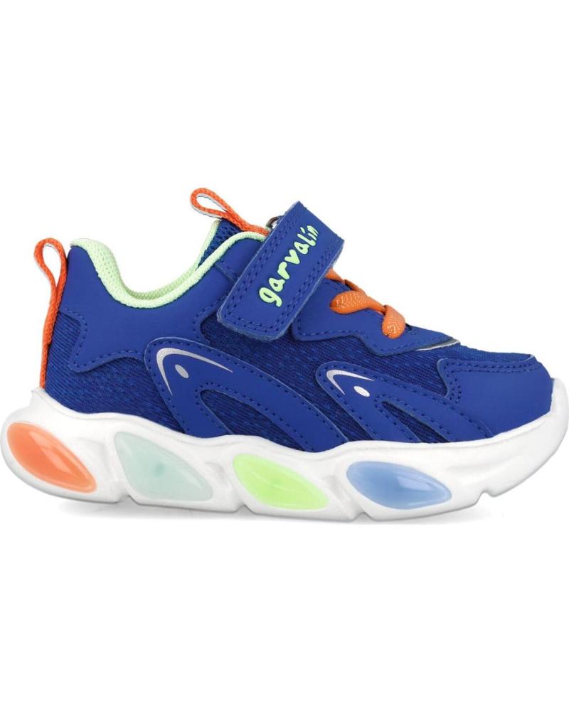 ZAPATILLAS DEPORTIVAS GARVALÍN NIÑA CON LUCES LED - AZUL AZULB008