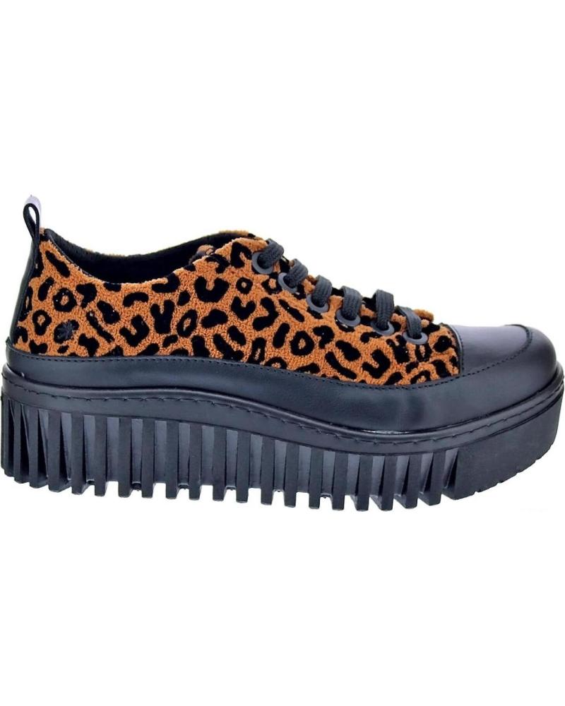 ZAPATILLAS MUJER ART COMPANY 1518S CORDONES LEOPARDO NEGRO NEGRO