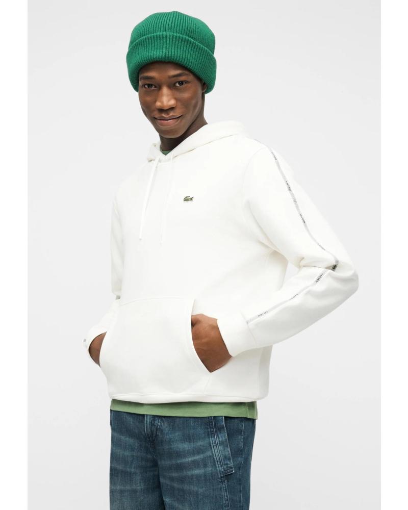 LACOSTE SUDADERA LACOSTE SH0884 BLANCA PARA HOMBRE BLANCO