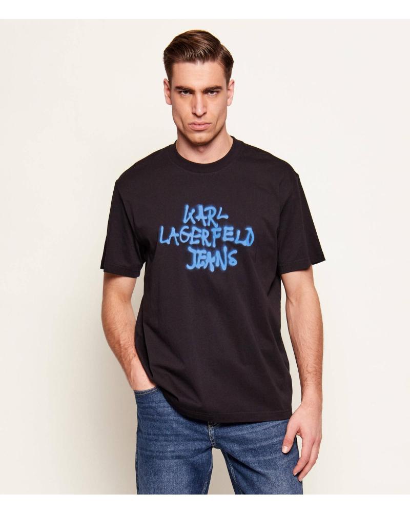 CAMISETA KARL LAGERFELD CON ESTAMPADO GRÁFICO - NEGRO NEGRO