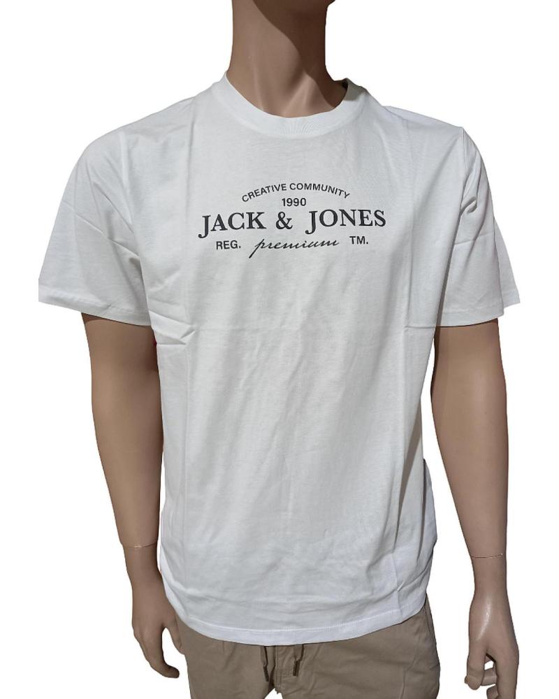 JACK AND JONES CAMISETA JACK & JONES JPRBLAKEVIN SS TEE FST 12298017 B BLANCA BLANC
