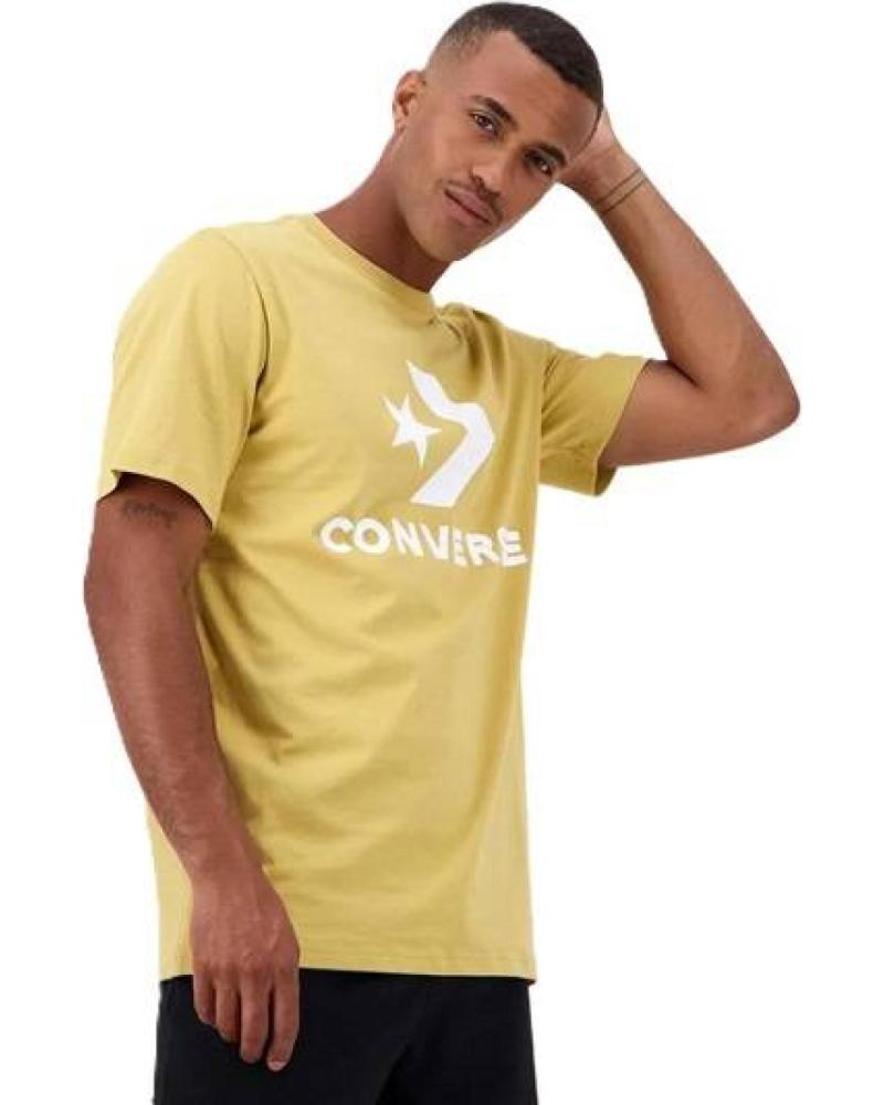 CAMISETA CONVERSE STAR CHEVRON HOMBRE MANGA CORTA AMARILLO AMARILLO
