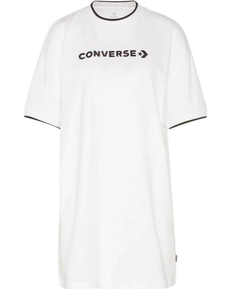 CONVERSE VESTIDO CONVERSE WORDMARK BLANCO DE MUJER BLANCO