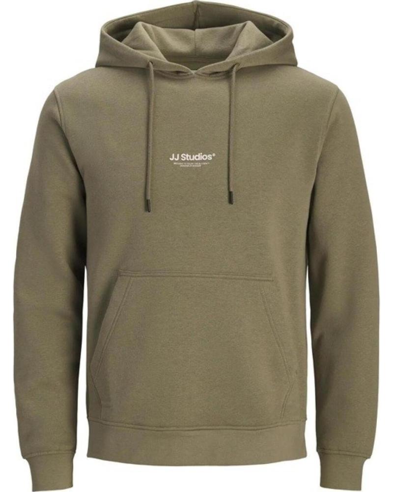 JACK AND JONES SUDADERA CON CAPUCHA JACK & JONES VETIVER PARA HOMBRE VERDE