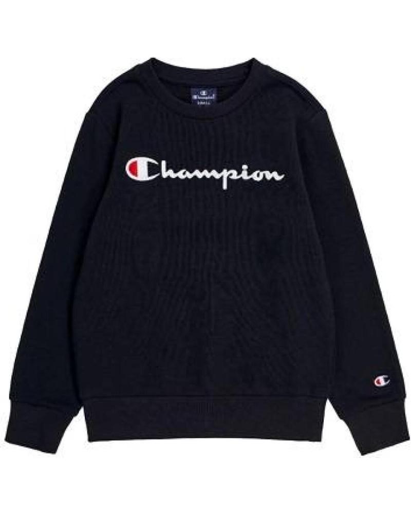 CHAMPION SUDADERA CHAMPION AMERICAN BIG LOGO CREWNECK NEGRA NEGRO