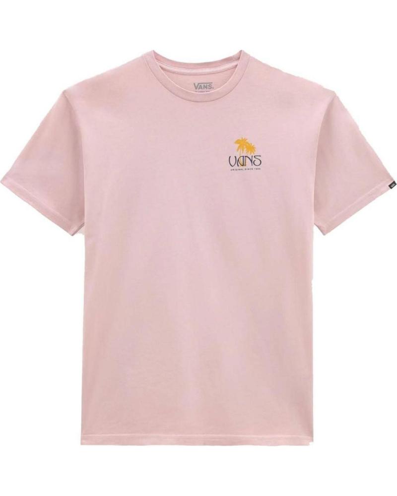 VANS OFF THE WALL CAMISETA VANS SUNSET DUAL PALM ROSA ROSA