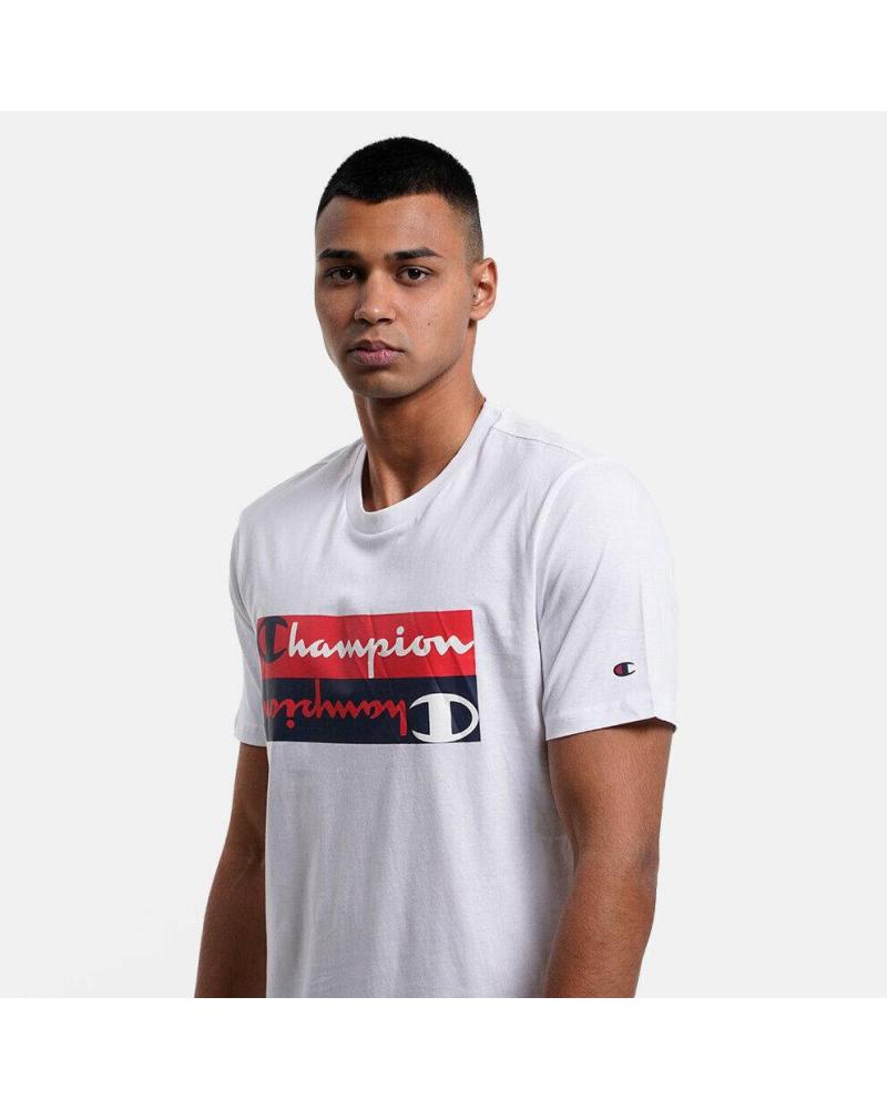 CHAMPION CAMISETA CHAMPION CREWNECK BLANCA PARA HOMBRE BLANCO