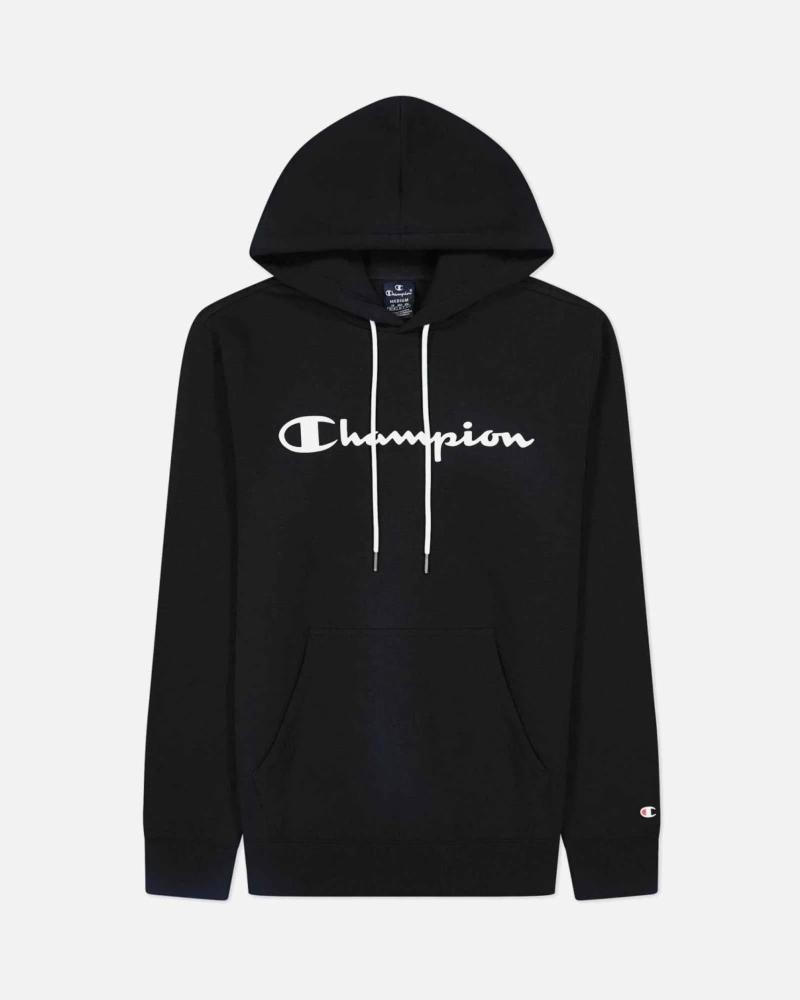 CHAMPION SUDADERA CHAMPION CON LOGO NEGRO PARA HOMBRE Y MUJER NEGRO