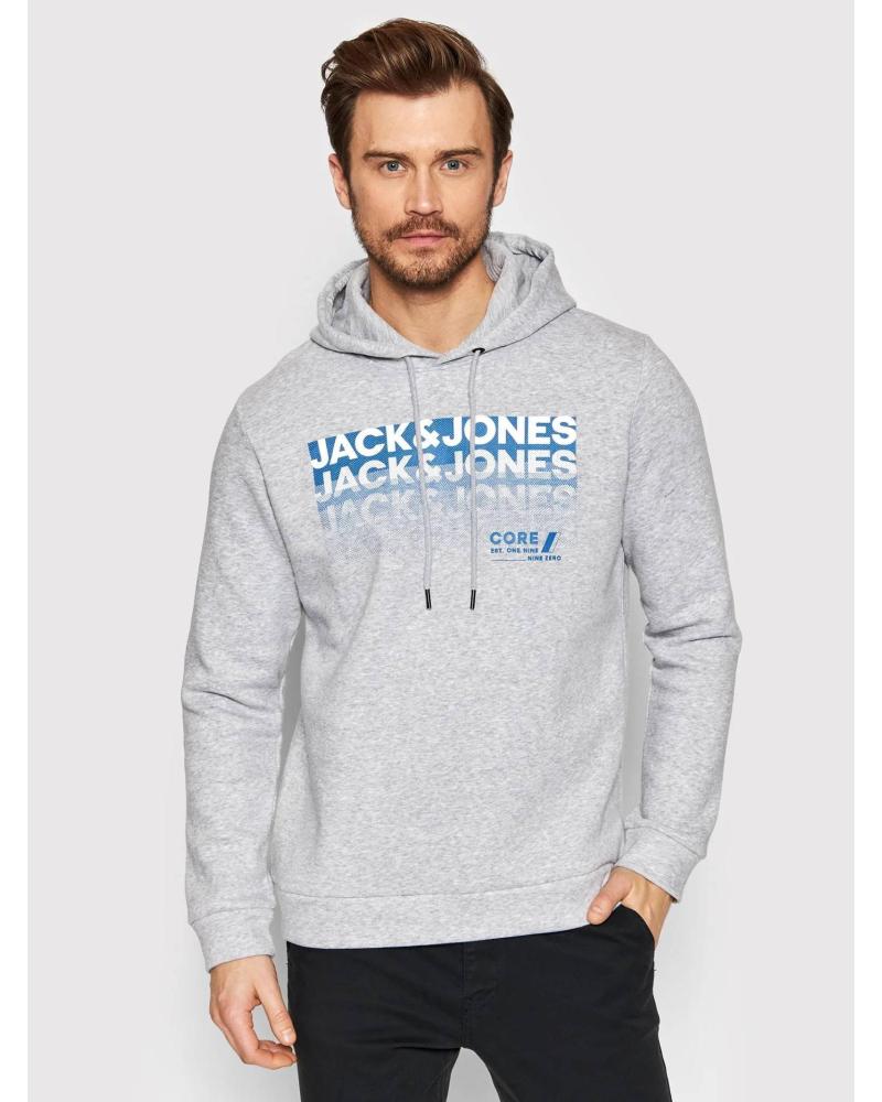 JACK AND JONES SUDADERA GRIS CON ESTAMPADO GRÁFICO JACK & JONES BOOSTER GRIS