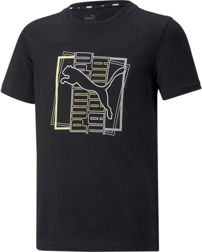 PUMA CAMISETA PUMA ALPHA GRAPHIC TEE NEGRA NEGRO