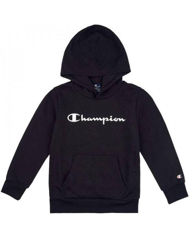 CHAMPION SUDADERA CON CAPUCHA CHAMPION PARA NIÑOS - NEGRA NEGRO