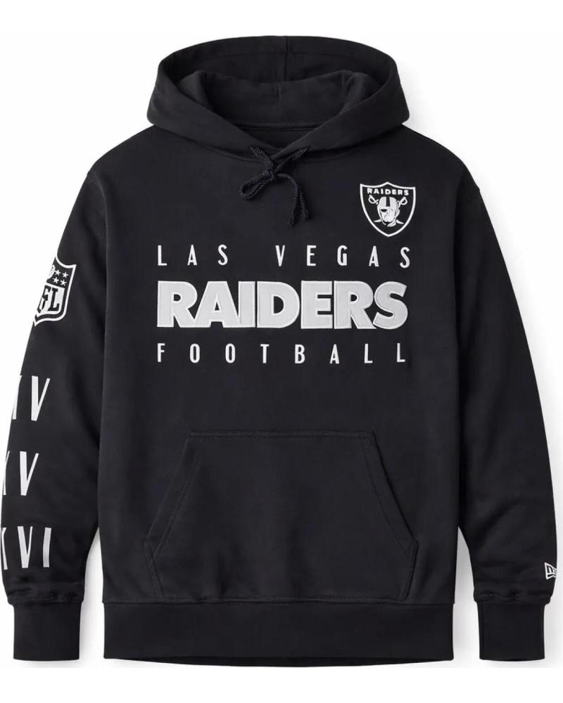 SUDADERA CON CAPUCHA NEW ERA LAS VEGAS RAIDERS NFL PATCH 10 0