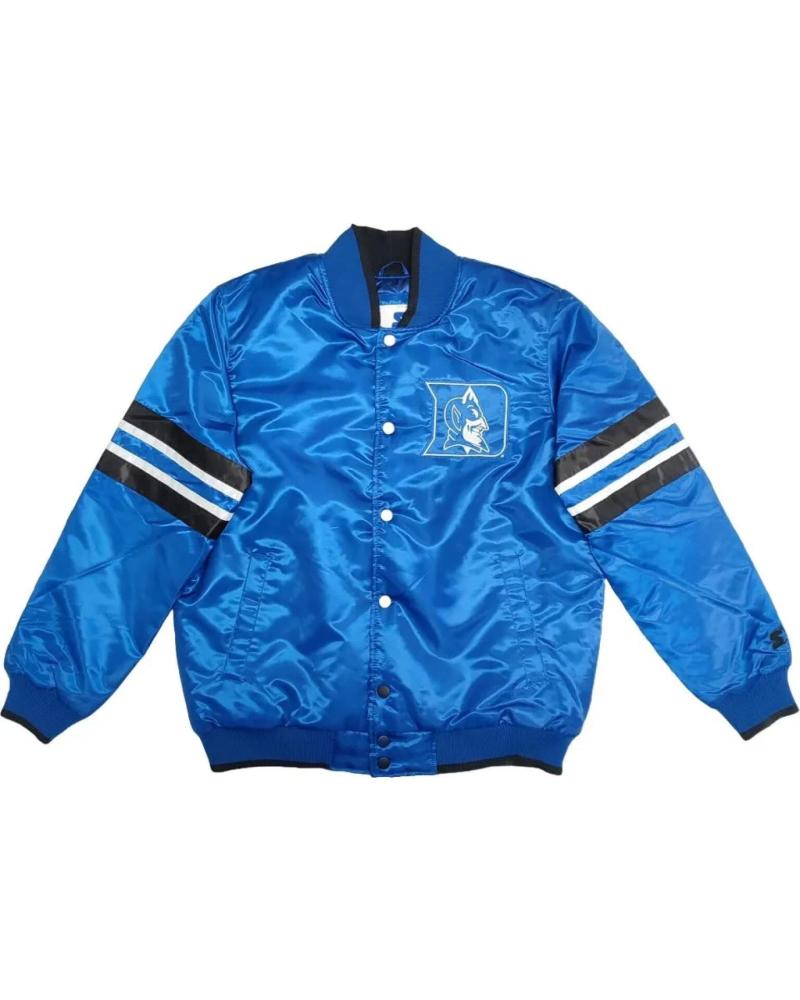 CHAQUETA BOMBER STARTER NCAA DUKE AZUL PARA HOMBRE 0