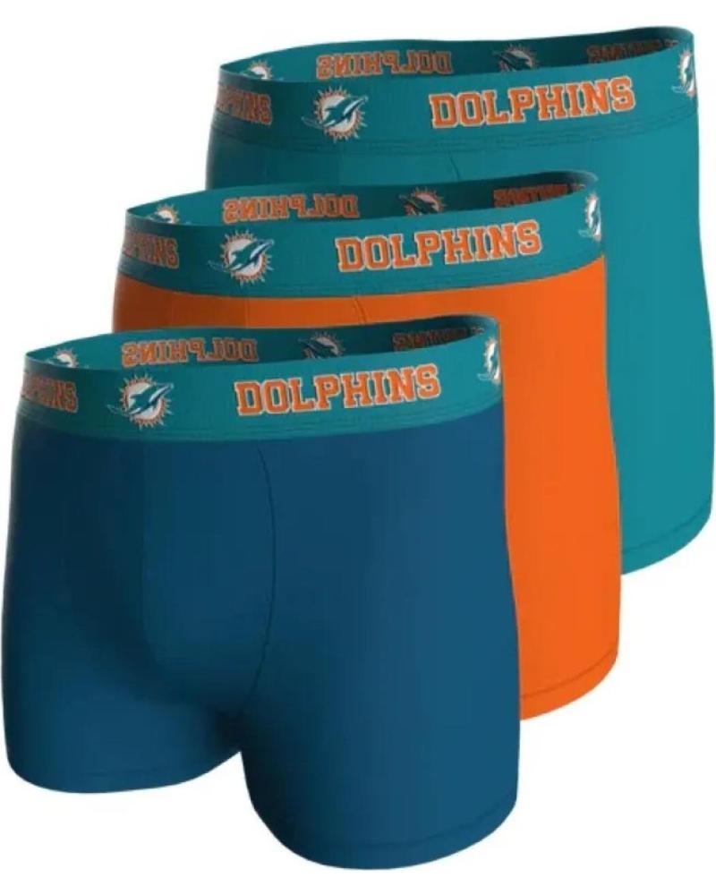 JORDAN PACK 3 CALZONCILLOS BOXER JORDAN MIAMI DOLPHINS NFL - ALGODÓN ELÁSTICO 1