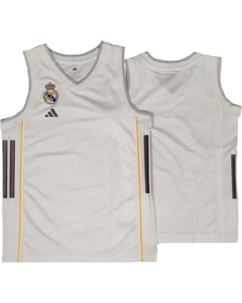 ADIDAS CAMISETA REAL MADRID BALONCESTO JUNIOR 2025-26 BLANCA - ADIDAS 1