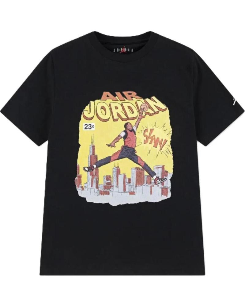 JORDAN CAMISETA JORDAN AIR COMIC SLAM JUNIOR NEGRA 1