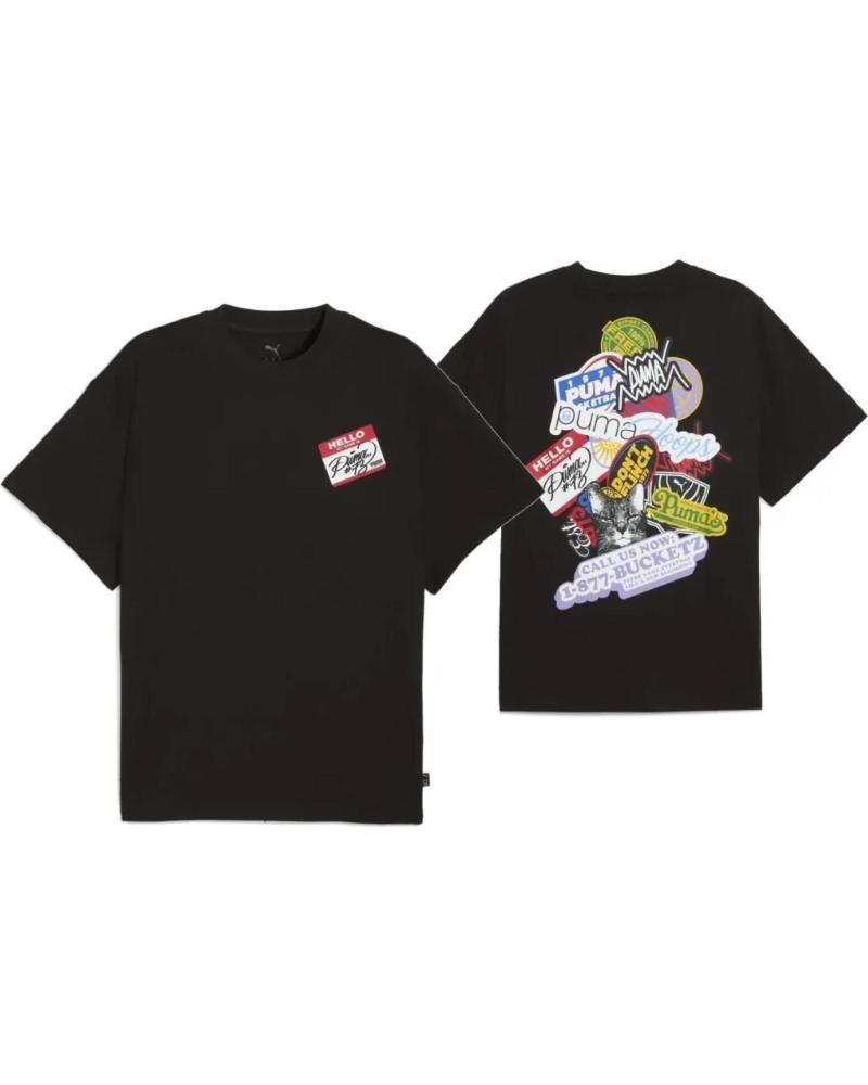 PUMA CAMISETA NEGRA PUMA HOOPERHOTLINE 1