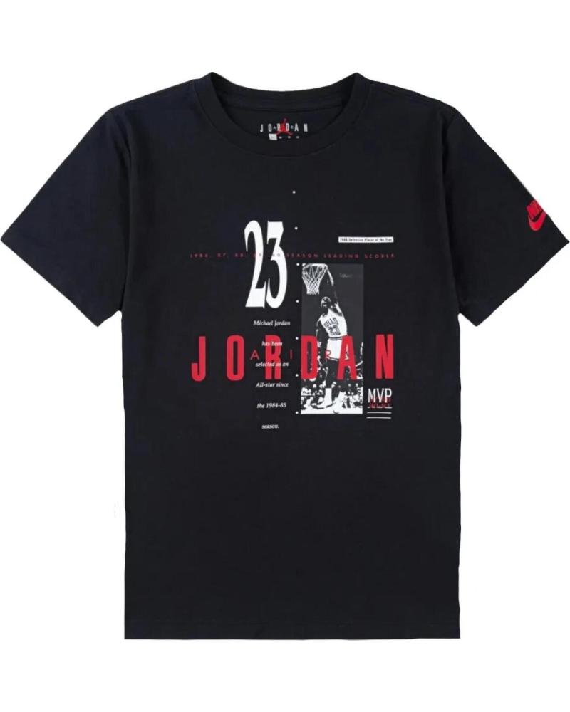 JORDAN CAMISETA JORDAN MJ BRAND GFX SS CREW JUNIOR NEGRA NEGRO