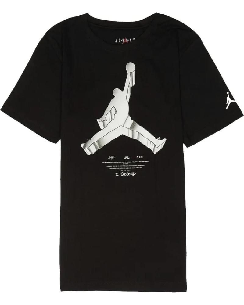 JORDAN CAMISETA JORDAN JUMPMAN X NIKE ACTION NEGRA JUNIOR 1