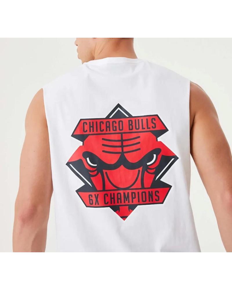 NEW ERA CAMISETA NBA CHAMPIONSHIP SLEEVELESS BULLS BACK PRINT LOGO E CAMISETA NBA CHAMPIONSHIP SLEEVELESS BULLS BACK PRINT LOGO